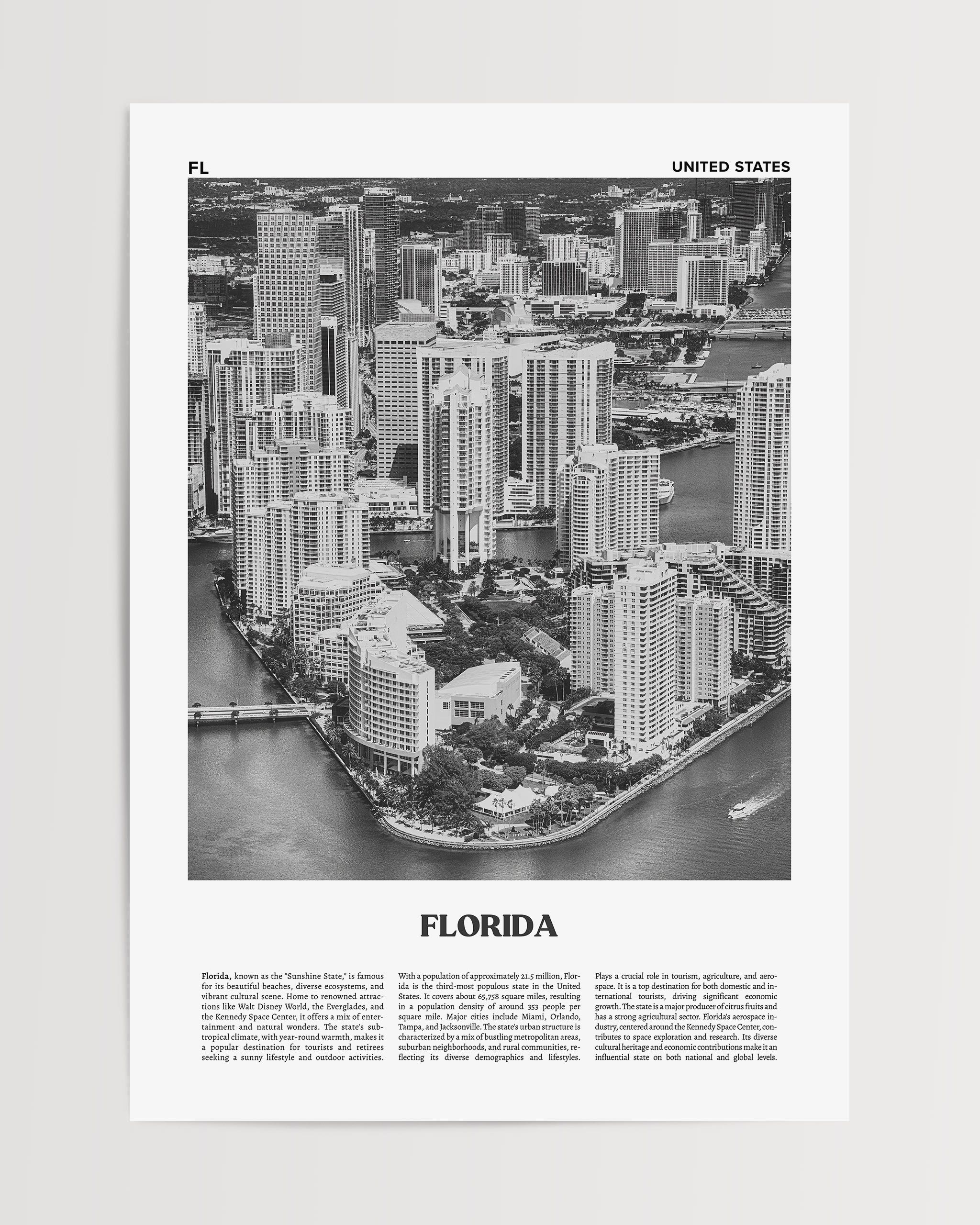 Florida No.2-psoter-wall_art-decor-The Poster Square