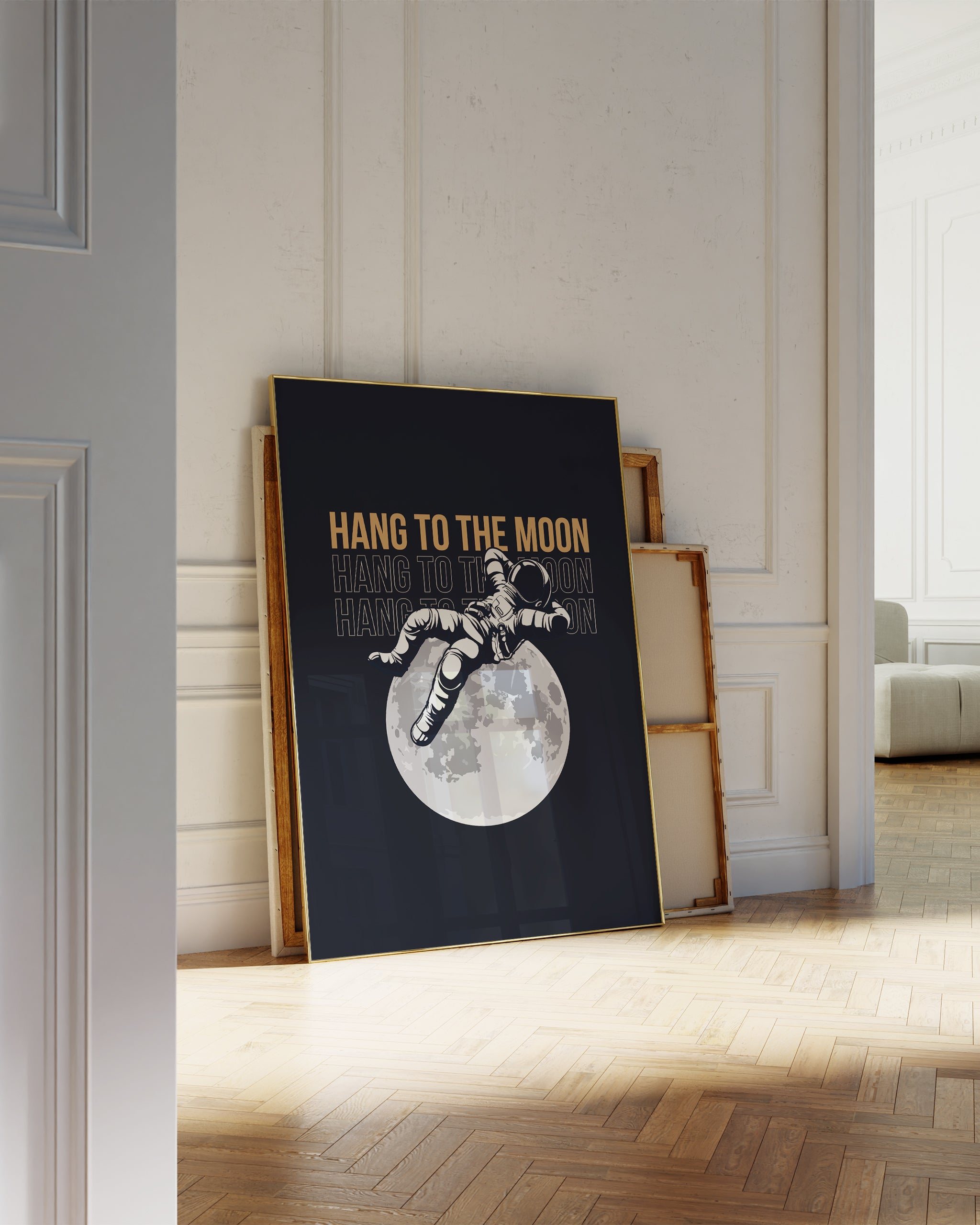 Hang To The Moon-psoter-wall_art-decor-The Poster Square