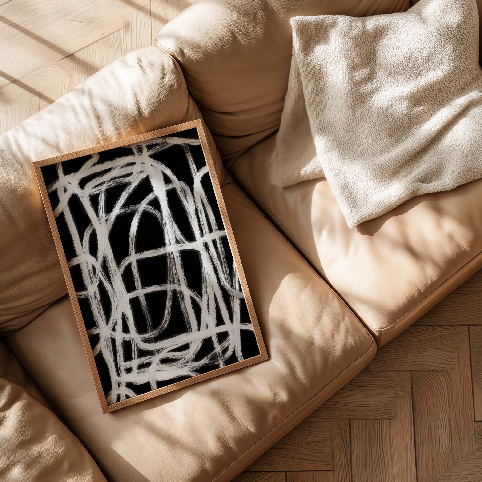 Scribble Chaos No.3-psoter-wall_art-decor-The Poster Square