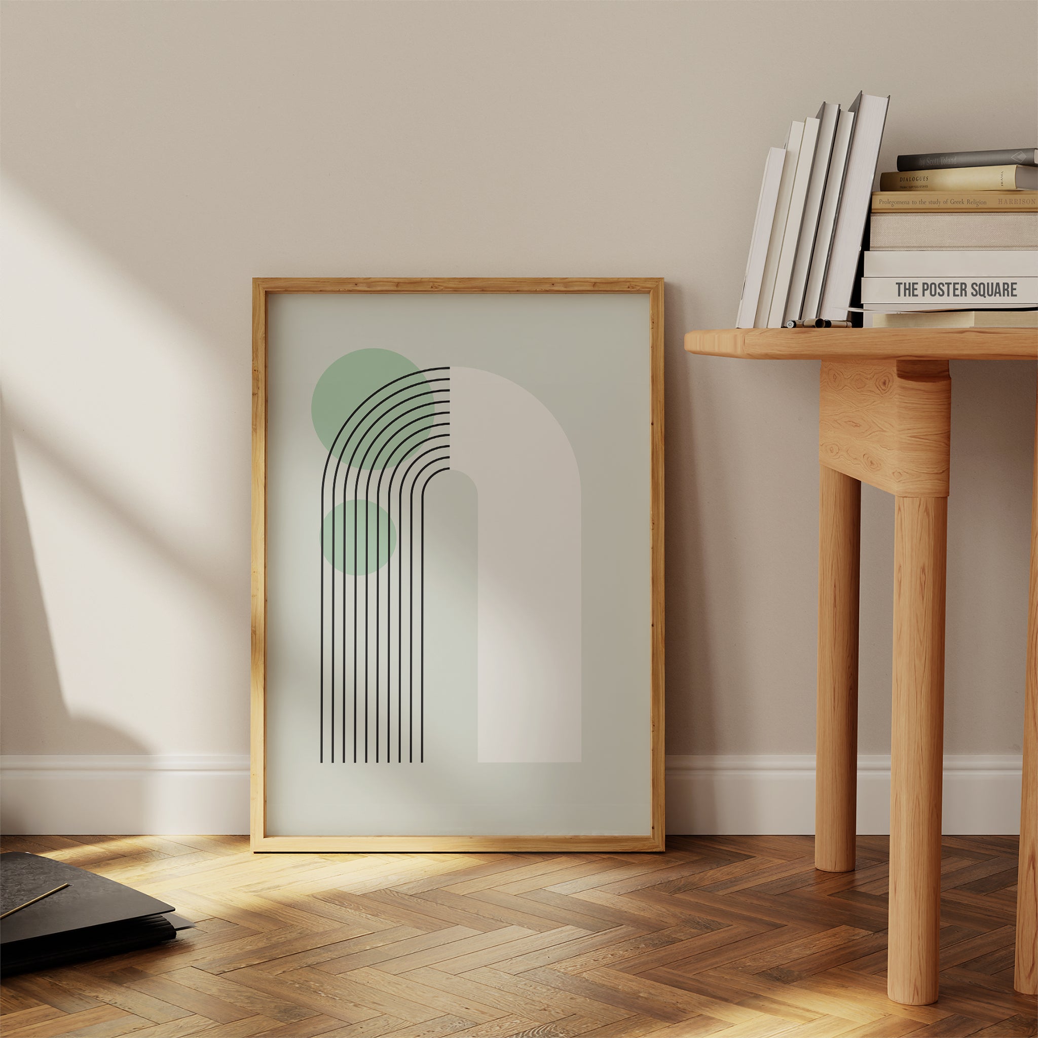 Green Minimalist Series No.2-psoter-wall_art-decor-The Poster Square