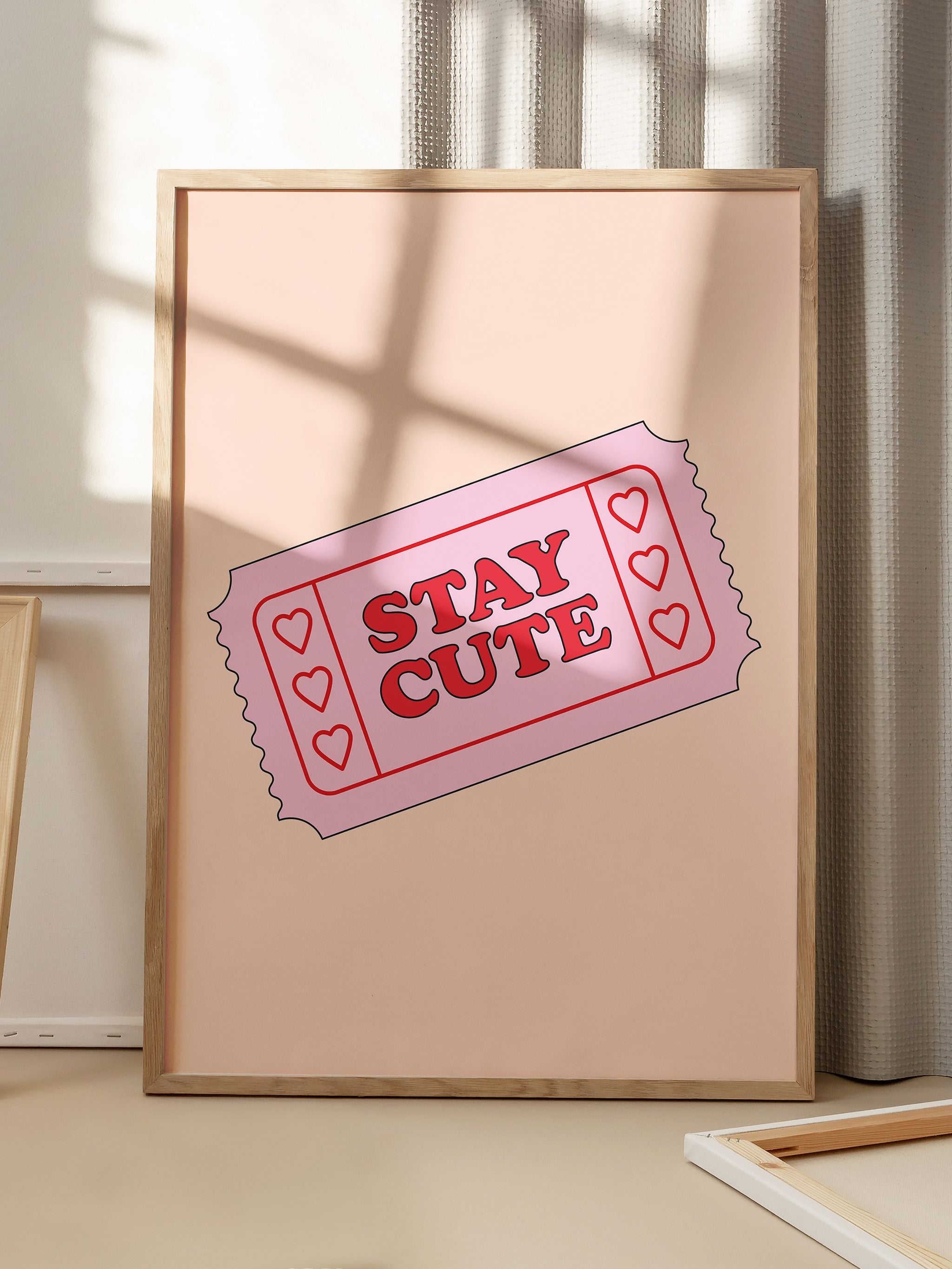 Charming Stay Cute art print for home decor