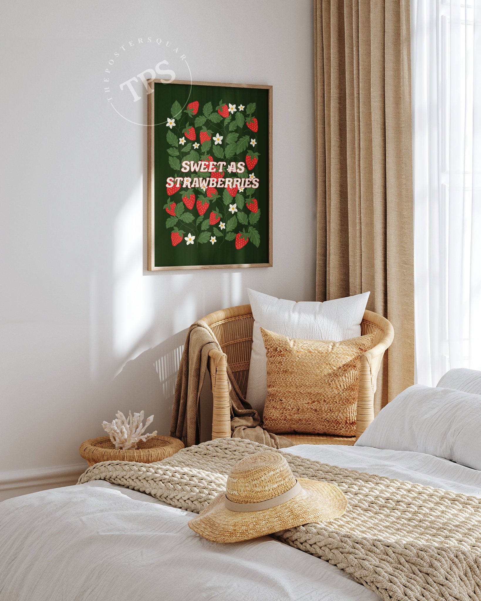 Sweet As Strawberries The Poster Square