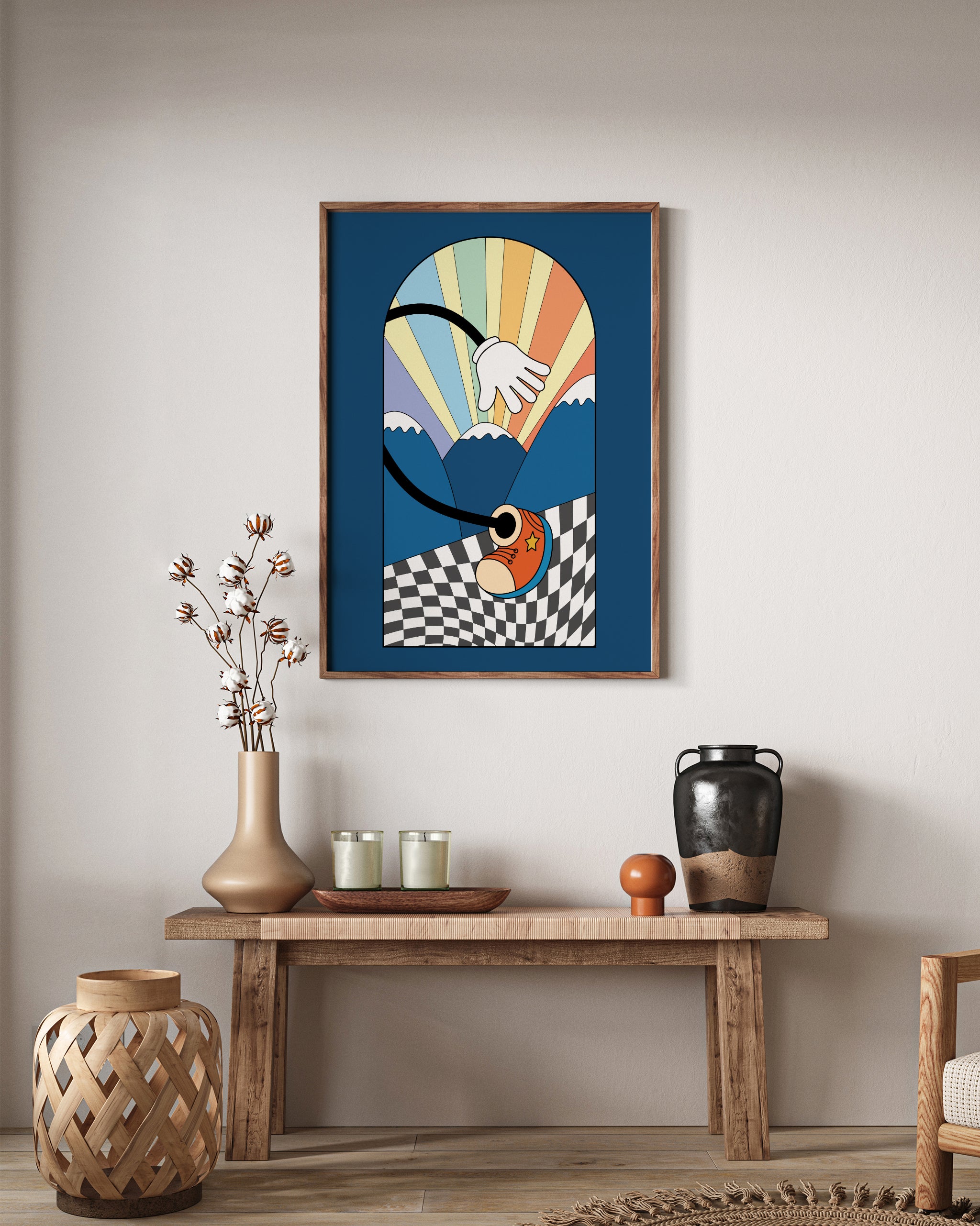 Groovy Walk-psoter-wall_art-decor-The Poster Square