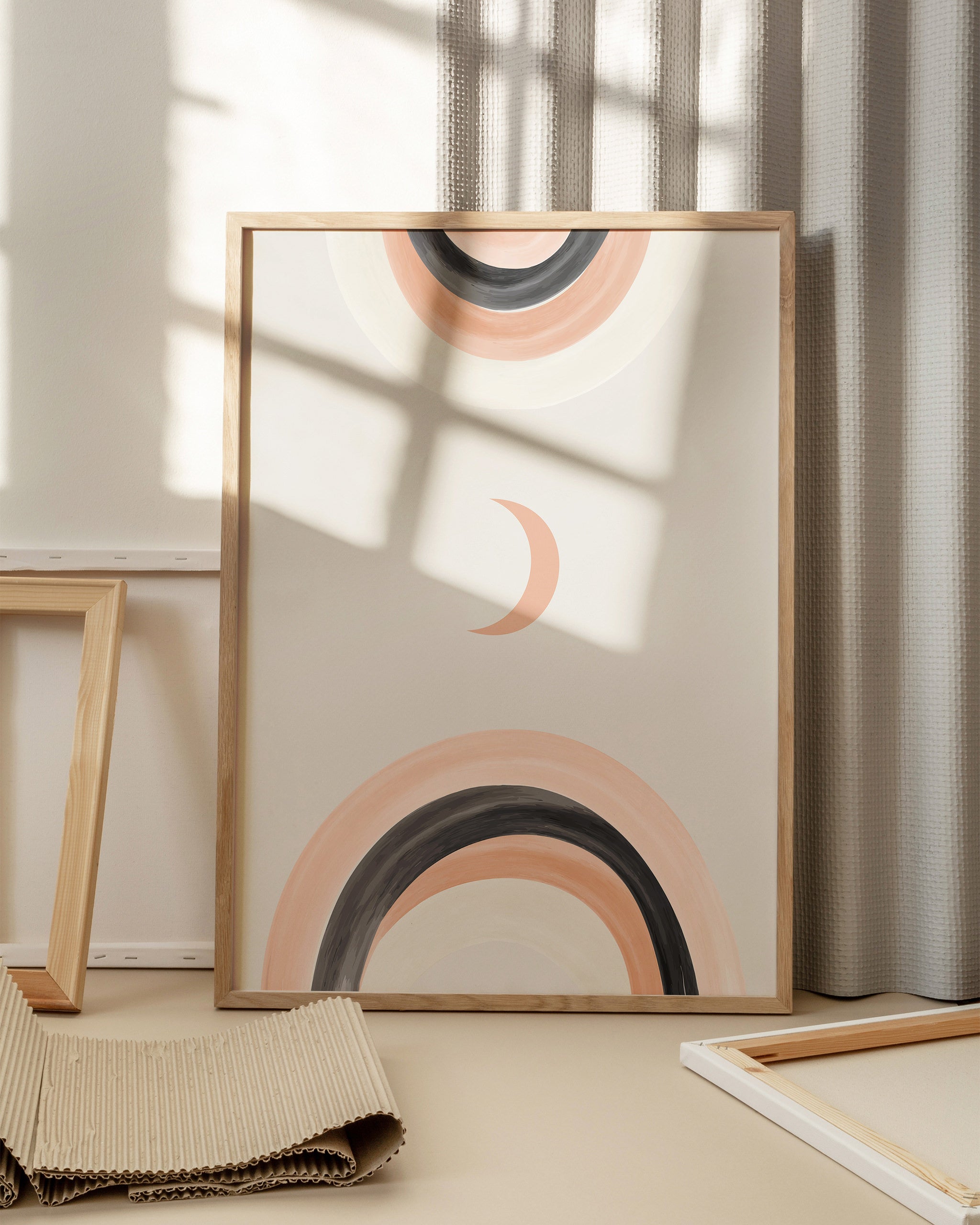 Peach Nightfall-psoter-wall_art-decor-The Poster Square