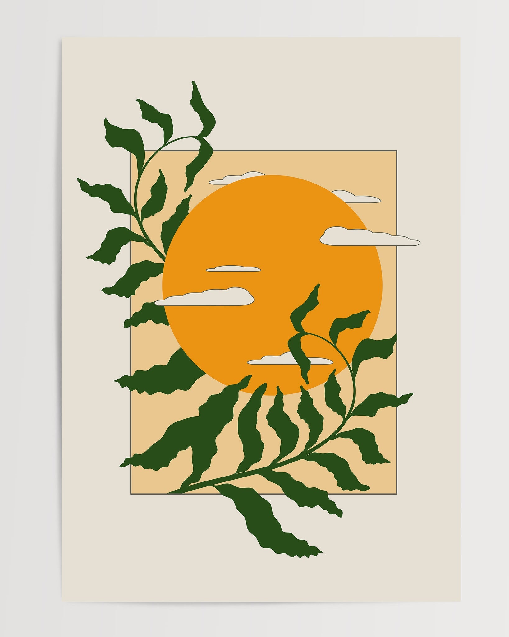 Dawn Fronds The Poster Square