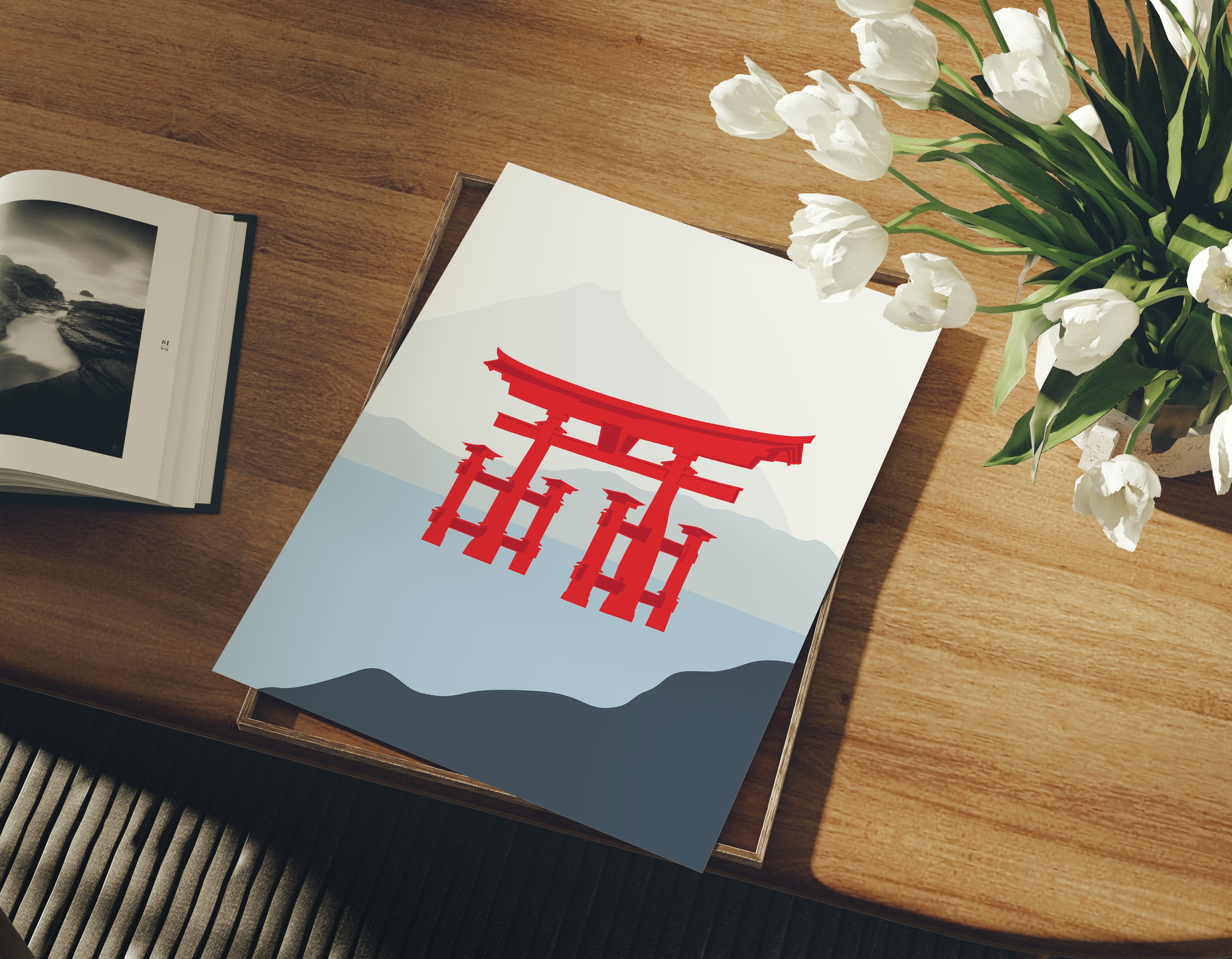 Grand Torii Gate - Hiroshima, Japan The Poster Square