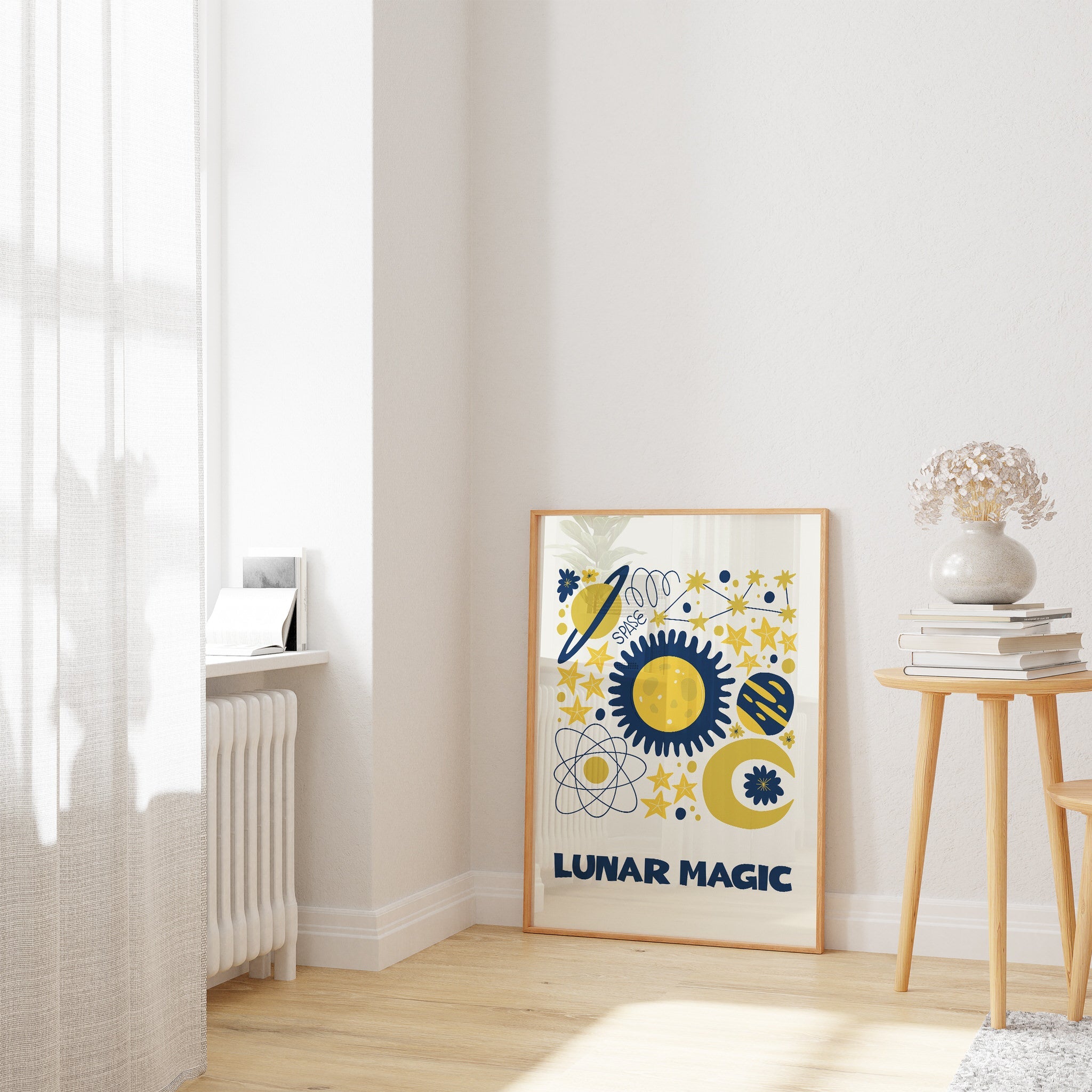 Space Illustration N7 The Poster Square