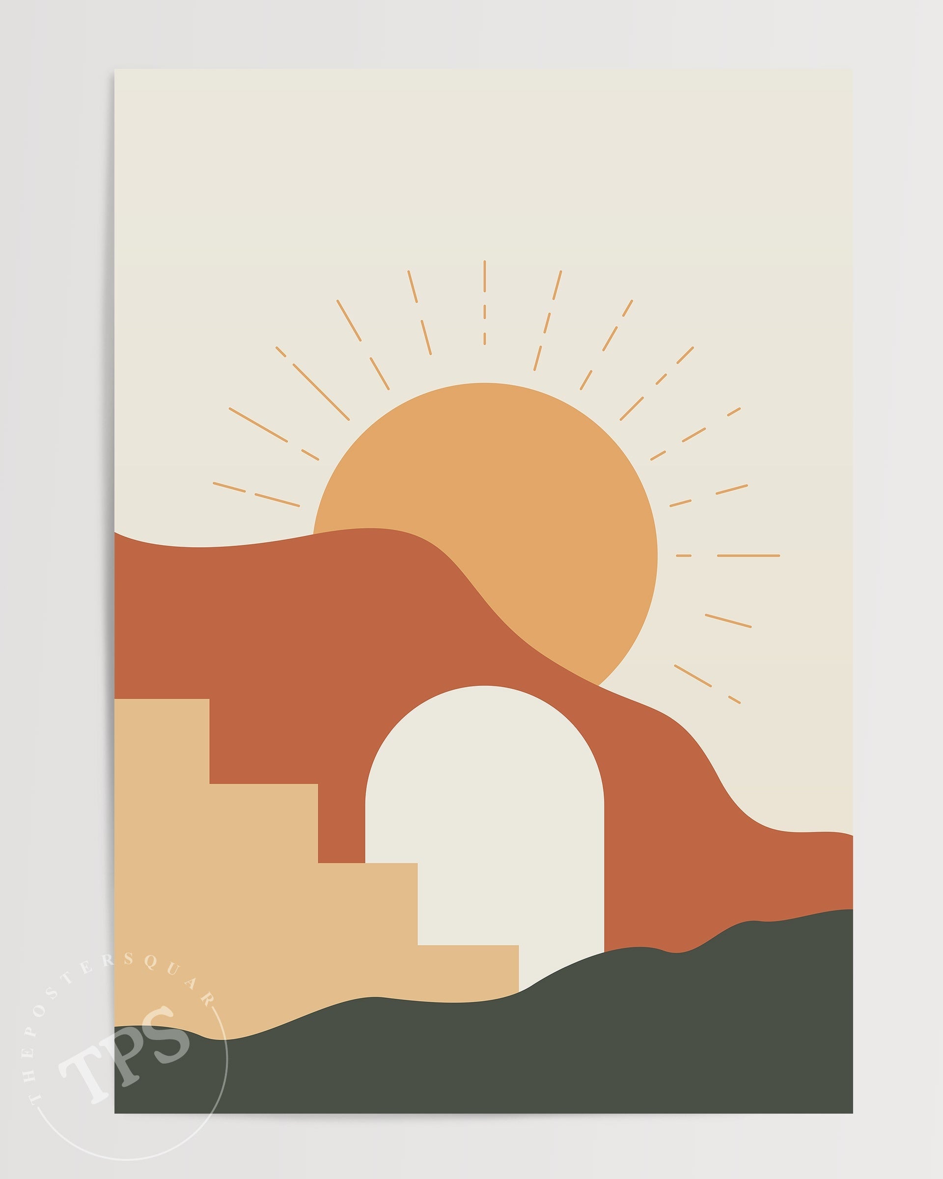 Abstract Landscape N9-psoter-wall_art-decor-The Poster Square